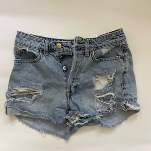 Ripped Jean Women Shorts